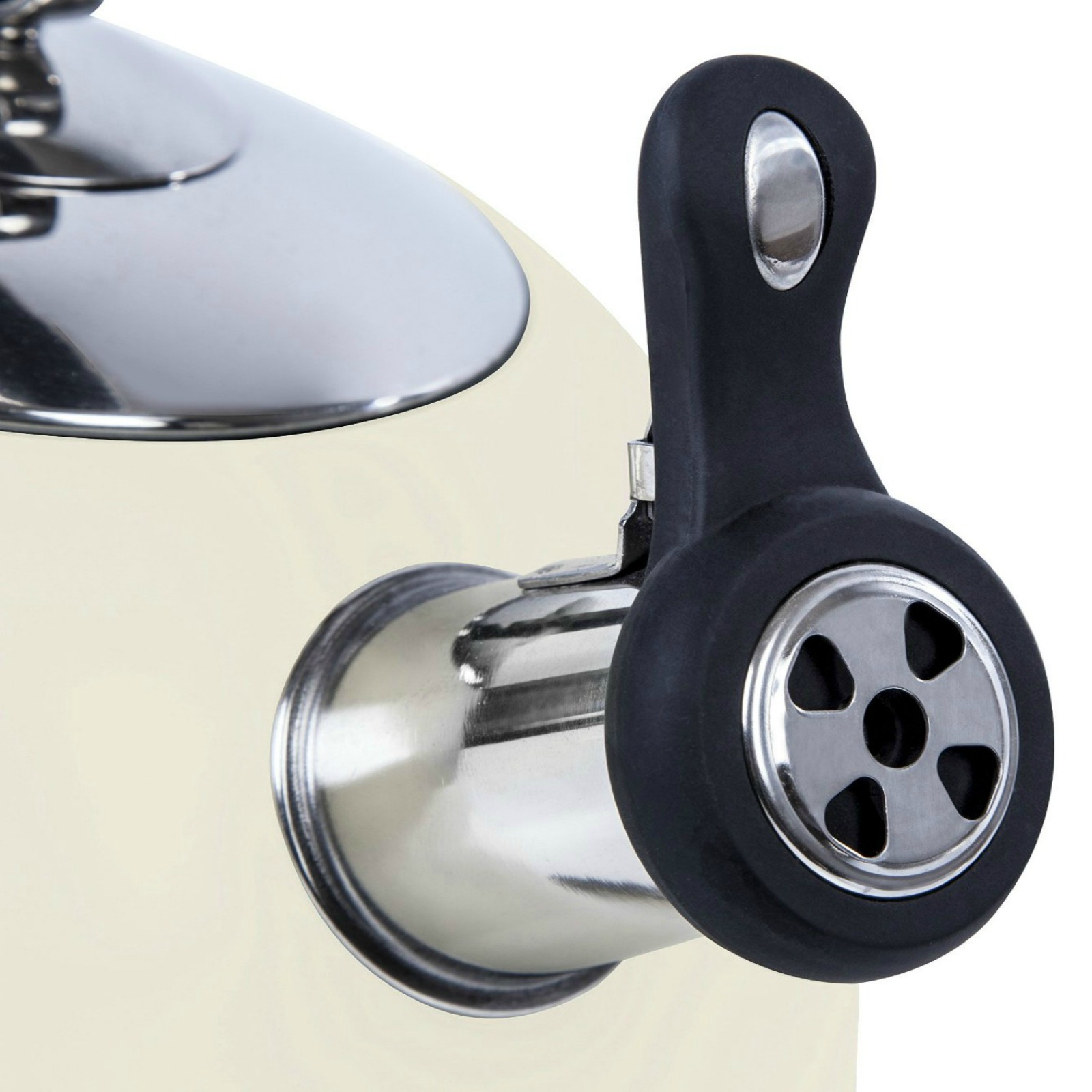 Morphy Richards 46502 Accents Whistling Kettle 2.5L Cream Kettle