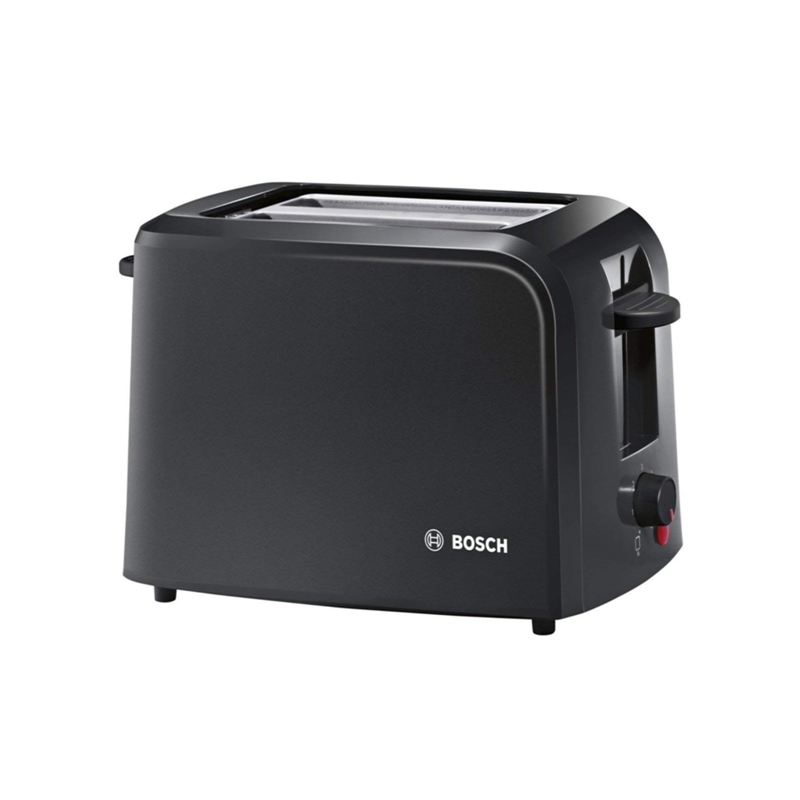 Bosch TAT3A0133G 2 Slice Toaster Black Kettle and Toaster Man