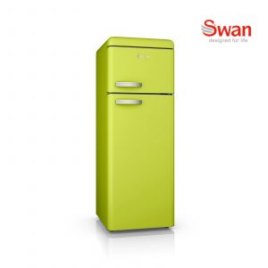 Swan SR11010LN Retro 3/4 Fridge Freezer – Lime