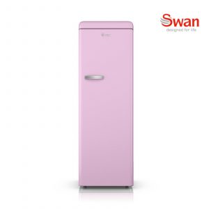 Swan SR11050PN Retro Tall Fridge – Pink