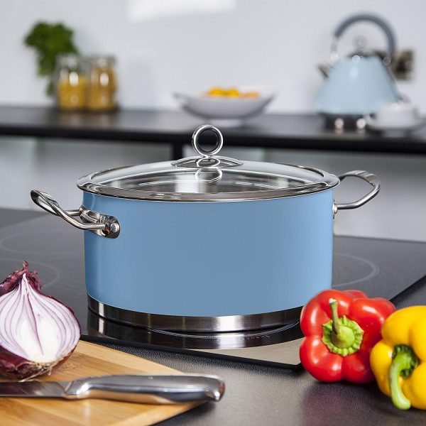 Morphy Richards Accents Casserole Dish 24cm – Blue