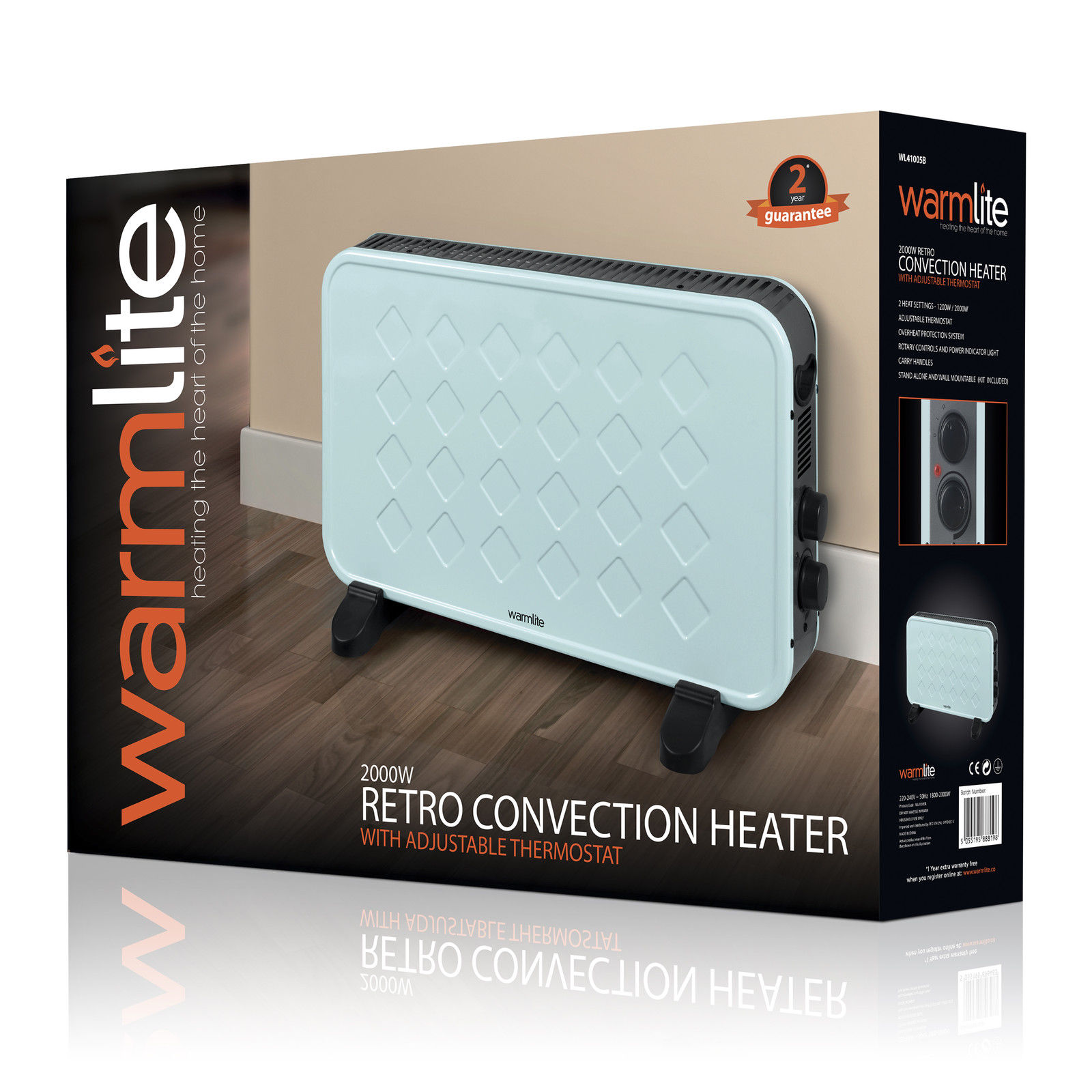 Warmlite WL41005B Vintage Convection Heater - Kettle and Toaster Man