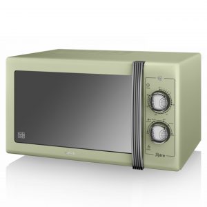 Swan SM22070GN Retro 25L Manual Microwave – Green