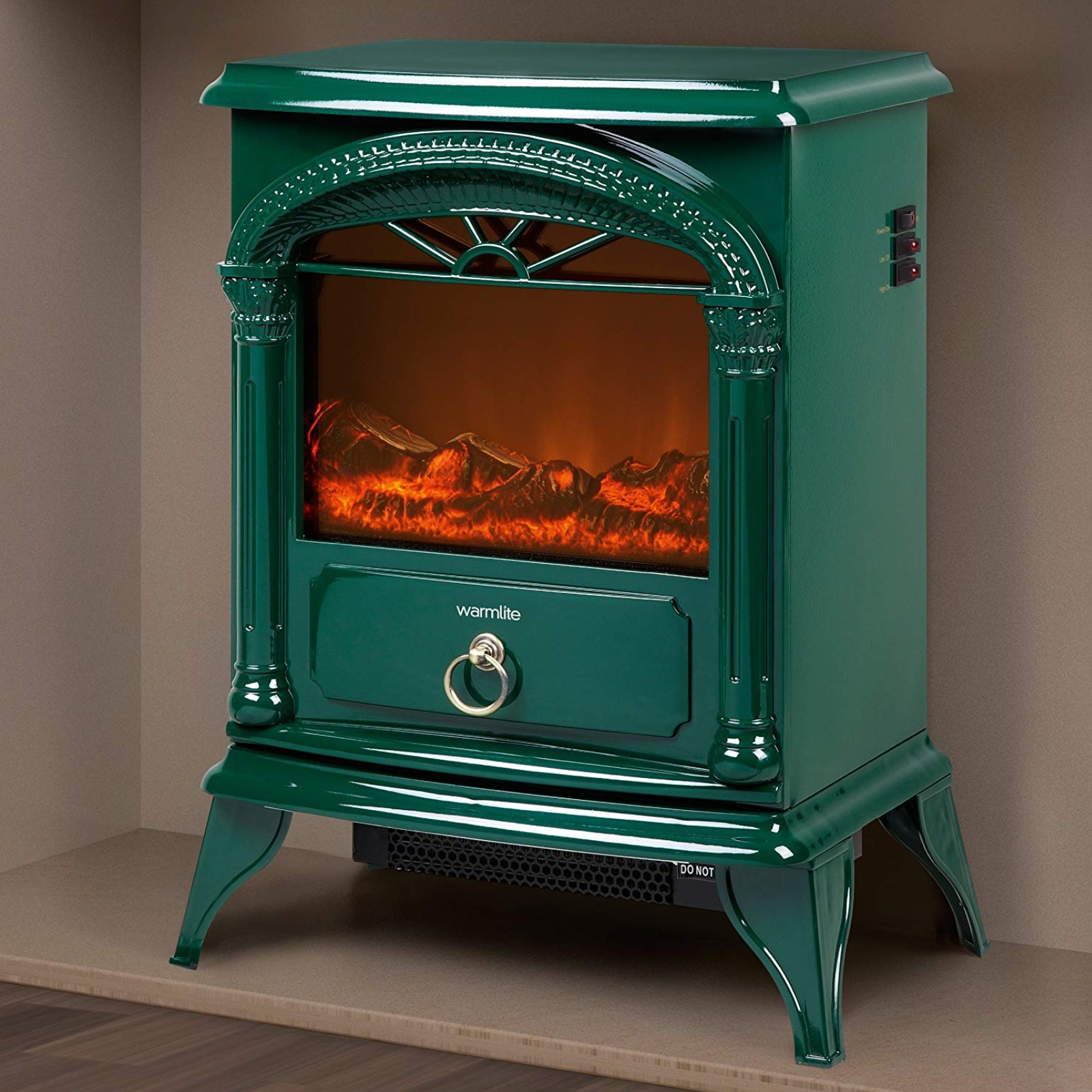 Warmlite WL46012G Log Effect Stove Fire - Green - Kettle and Toaster Man