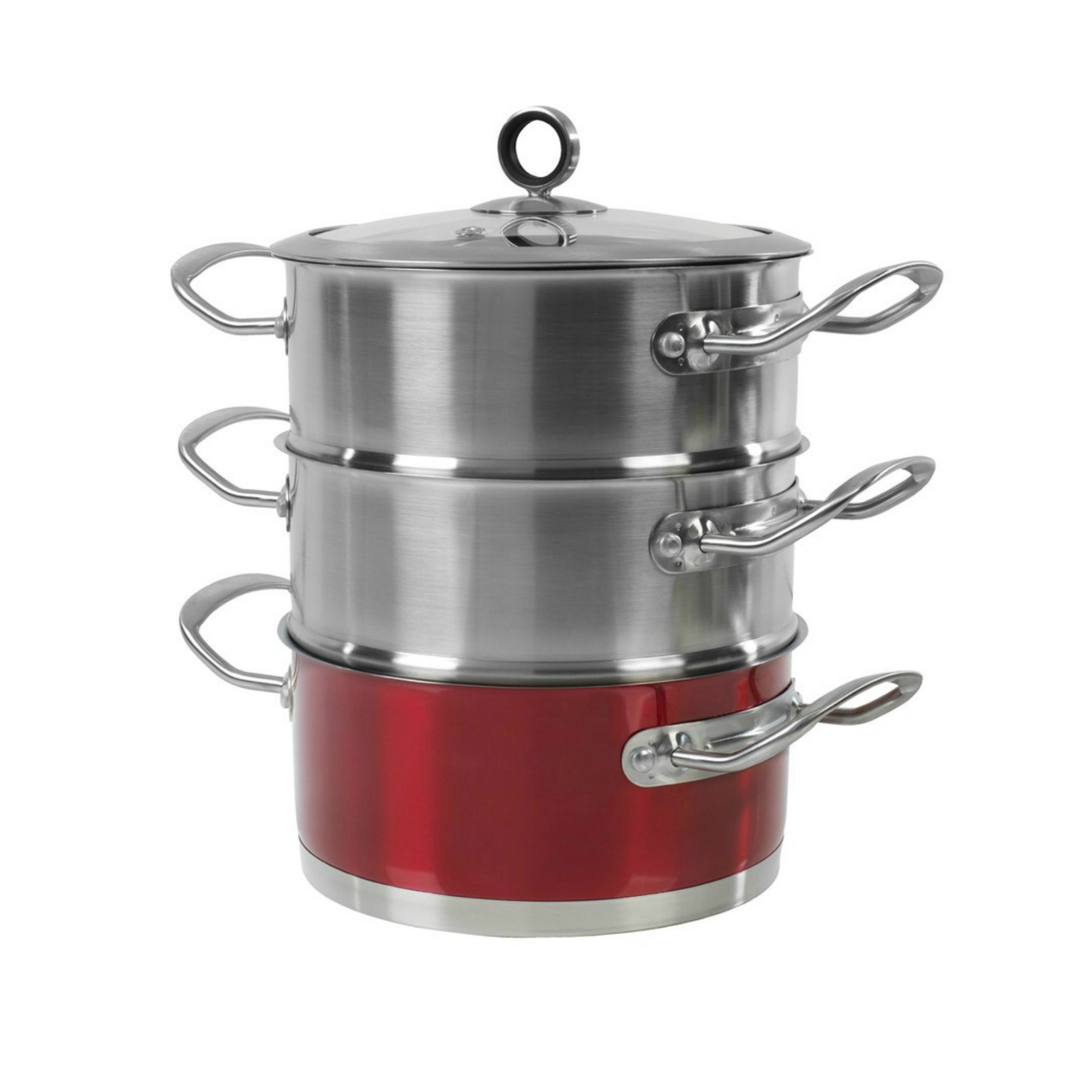 morphy richards 3 tier stainless steel steamer