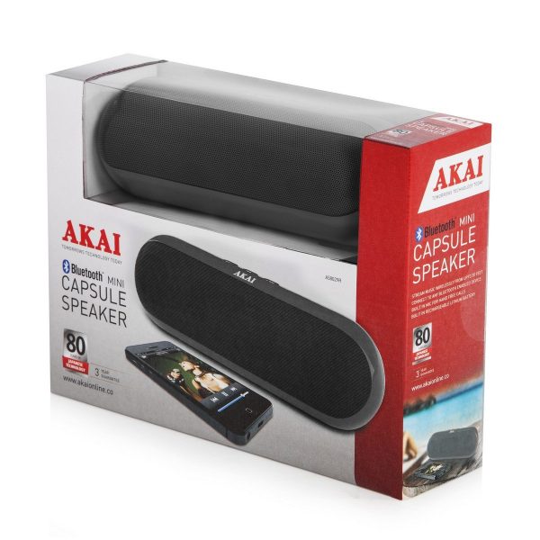 Akai A58029 Mini Capsule Speaker – Black