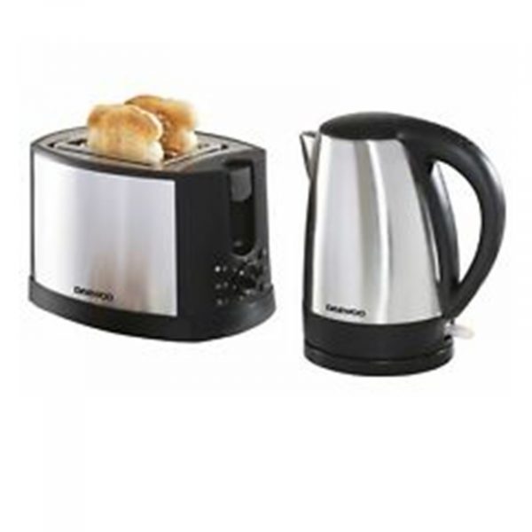 Daewoo SDA1197 Kettle and Toaster Set – Stainless Steel
