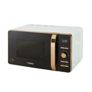 Tower T24021W Digital Solo Microwave 20L 800W – Rose Gold