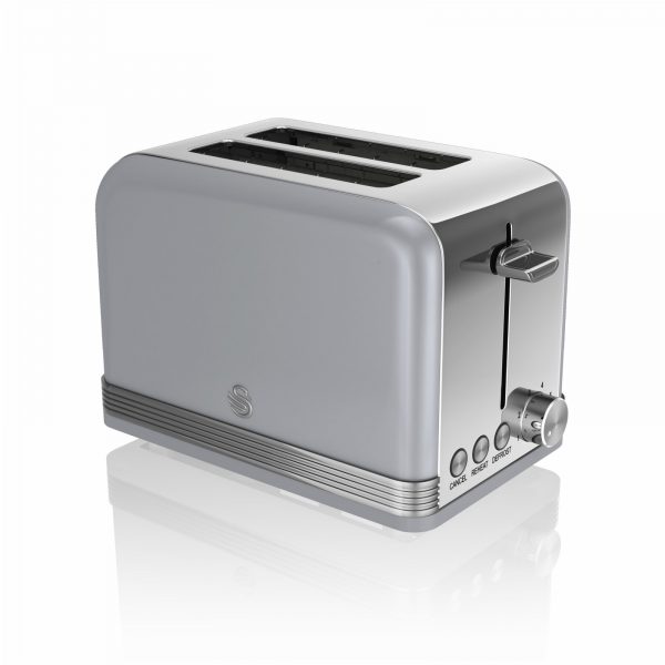 Swan ST19010GRN Retro 2 Slice Toaster – Grey