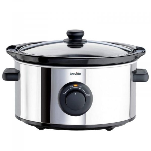 Breville ITP136 3.5L Slow Cooker – Stainless Steel.