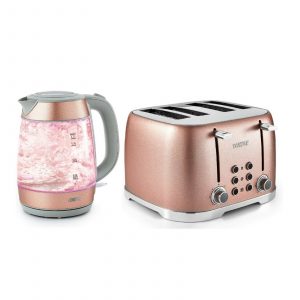 Tower Glitz Blush Pink Kettle and Toaster Set Brand New