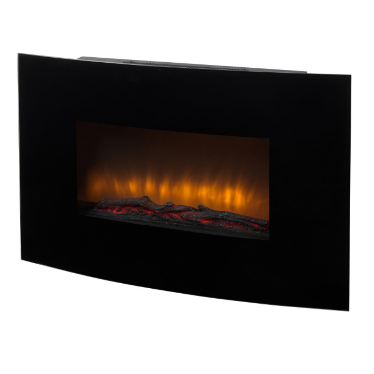 Beldray Palma Curved wall fire heater with remote control log effect with  led display - Kettle and Toaster Man