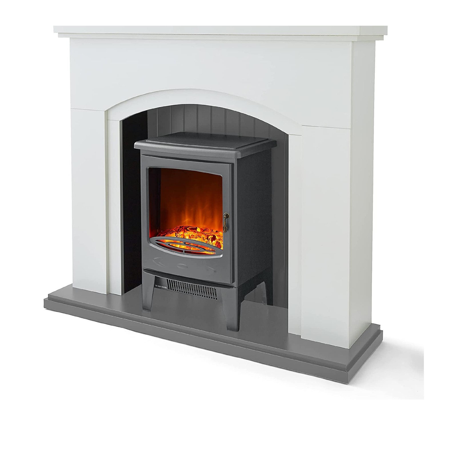 Warmlite Wl45045G 1.8kw Arch Front Fireplace Suite Grey - Kettle and  Toaster Man
